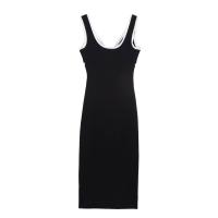 Vestido en capas con bloques de color para mujer nuevo estilo 5584211 - details 1