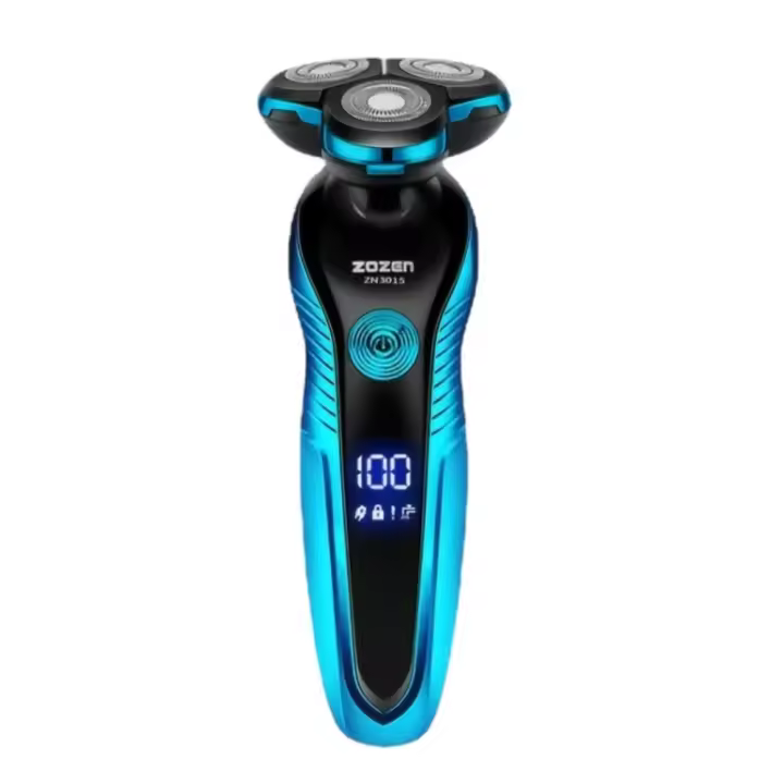 Afeitadora eléctrica 3D multifuncional con pantalla Digital inteligente, máquina de afeitar lavable de cuerpo completo para hombres - 1