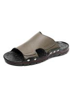 Zapatillas de Cuero para Hombre Verano Antideslizantes, Resistentes al Desgaste, Tamaño Grande, Estilo Exterior - details 1