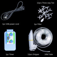 Juego de riego con pantalla LED electrónica automática, controlador electrónico, temporizador de agua para jardín, hogar y oficina, 1 Juego - details 1