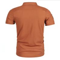 Polo de manga corta para hombre, camiseta de manga corta con símbolo de empalme, solapa informal, novedad de verano - details 4