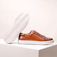 Zapatos blancos de hombre retro zapatos de placa base suave de cuero versátil - details 20