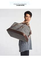 Bolsas de viaje de cuero de lona originales para hombres, bolsa de equipaje de mano, bolsa de lona, bolso de viaje grande, bolsa de fin de semana, envío directo - details 8