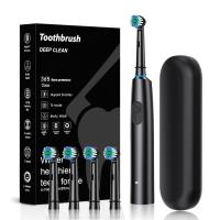 Cepillo de dientes eléctrico de cabeza redonda giratorio para adultos, cepillo de dientes sónico para el hogar, carga USB, limpieza - details 0