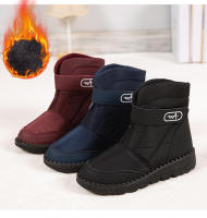 Botas de nieve de gran tamaño para mujer, zapatos cálidos de terciopelo de algodón, impermeables y antideslizantes, novedad - details 2