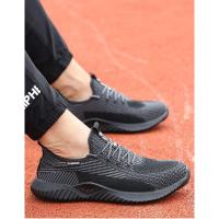 Zapatos de seguridad ligeros y transpirables para trabajo, zapatillas de suela firme con punta de acero antideslizante para hombres - details 6