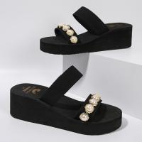 zapatos de zapatilla de tacón de cuña de verano para mujer - details 3