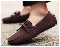 Zapatos planos de cuero de ante de vaca para hombre, mocasines informales de alta calidad, para conducir, novedad - details 23
