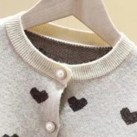 Chaqueta de Punto para Niñas Primavera Otoño Ajuste Suelto, Diseño Jacquard, Moda Infantil - details 0