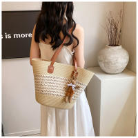 Bolso de Verano a la Moda Bolso de Malla para Mujer Bolso de Playa de Paja - details 11