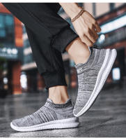 Zapatillas de correr ligeras para hombre, zapatos de tenis deportivos antideslizantes transpirables para exteriores, cómodos entrenadores de tejido volador - details 14