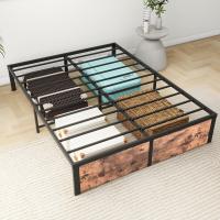 Cama con Plataforma de Metal, Marco de Cama de 140 x 200 cm, Cama de Metal con somier de láminas de Metal, Moderna Cama de Metal para Adultos, niños, Adolescentes, fácil Montaje - details 43