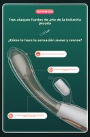 Vibrador de Doble Cabeza de Silicona Líquida Multifrecuencia Masaje Eléctrico para Masturbación Femenina Productos Sexuales para Adultos - details 14