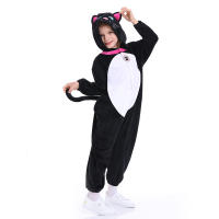 Mono de gato negro para niños, mono de animales, Cosplay de gatito, Onesies de Anime para niños, disfraces de animales para fiesta de Halloween y Navidad - details 4