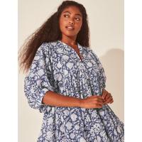 Vestido corto de vacaciones de playa de rayón informal suelto con lazo floral para mujer de moda de verano - details 31