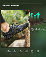 Zapatillas de deporte transpirables de punto para hombre, zapatos de senderismo antideslizantes, zapatos de playa Unisex, zapatillas de entrenamiento, zapatos de Trekking al aire libre, verano - details 7