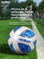 Talla 5 Balón de fútbol Molten 3200 - Cosido a mano resistente al desgaste para competición y entrenamiento adulto,voleibol de playa para adultos, balones de fútbol para adultos, deportes de equipo - details 2