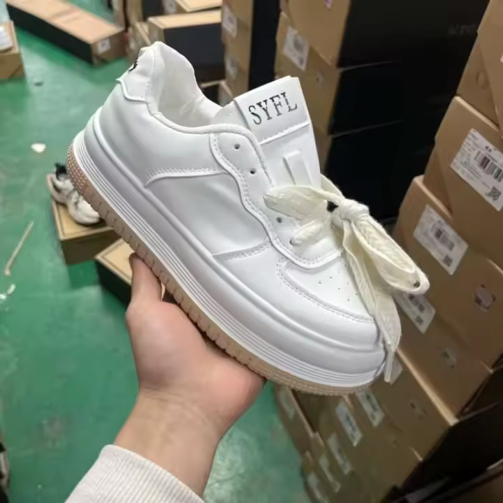 Nuevas sandalias suaves de moda con cuña de Boca de pescado y parte inferior gruesa para mujer, cómodas sandalias con apertura de encaje - 1