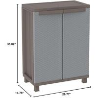Armario de 2 puertas con 1 estante interior. 68X37,5X91,5cm - details 4