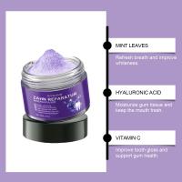 El polvo de dientes morado limpia suavemente los dientes, frescura duradera, refresca el aliento y proporciona el cuidado diario de la boca. - details 4