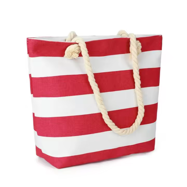 Bolso de Playa de Lentejuelas Leten Bolso de Mano de Verano Grande con Tira - 1