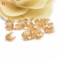 Colgantes de tubo curvado de nube de latón, Color oro de 18K de alta calidad, conector de pulsera, suministros para fabricación de joyas, accesorios Diy - details 8