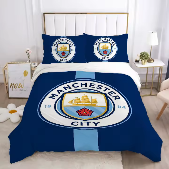 Juego de Ropa de Cama de Doble Acolchado Funda de Oso, Edredón, Funda de Almohada - 1