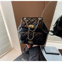 Nuevo Bolso De Estudiante Elegante Y Sencillo, Bandolera Multifunción De Alta Gama, Mochilas De Mujer Con Cadena De Diamantes - details 27