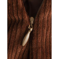 Minifalda de pana vintage para mujer, falda acampanada de cintura alta, elegante informal para oficina, otoño e invierno - details 10