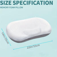 Almohada de espuma viscoelástica con contorno ortopédico, 1 pieza, Soporte cervical para alivio del dolor, Funda refrigerante - details 3