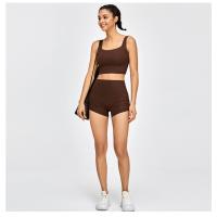 Pantalones cortos deportivos para mujer, pantalones cortos de compresión plisados, pantalones cortos de yoga de secado rápido - details 15