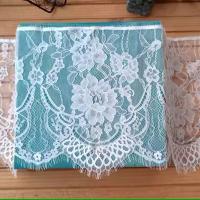 Ribete de encaje bordado Floral francés chantilly, vestido de encaje de pestañas festoneado, encaje de costura DIY, precio de 3 metros - details 5