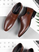 2024 nuevos zapatos casuales versátiles antideslizantes de cuero de talla grande para hombres de vestir de negocios - details 6