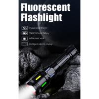 Linterna impermeable recargable de larga duración, zoom, adecuada para acampar, caminar, exteriores, emergencias y otras iluminaciones, linterna de luz fuerte de larga distancia - details 0