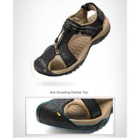 Sandalias cómodas de verano para hombre, zapatos informales de playa y exterior, antideslizantes, de tacón plano, de cuero - details 6