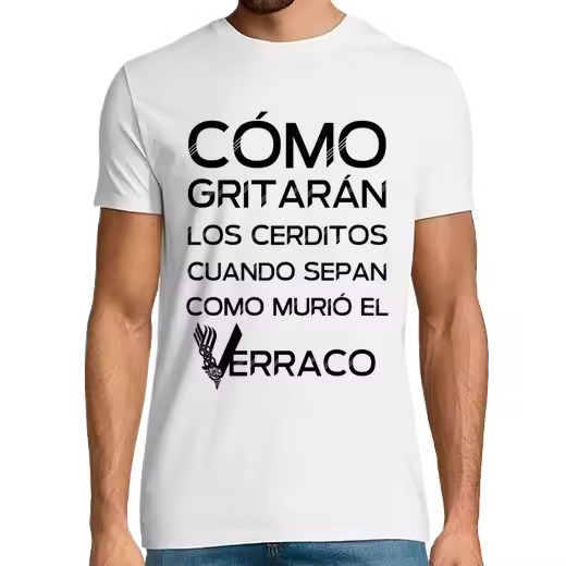 Vikingos. Cómo gritarán los cerditos cuando sepan como murió el verraco Camisetas hombre clásica premium de vikingos - 1