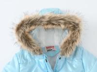 Manténgase abrigado y parece con estilo: chaqueta térmica con capucha para niña con acolchado alternativo de plumón para invierno - details 23