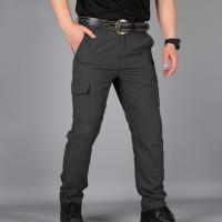 Pantalones De Ciudad Para Hombre Cargo Resistentes Al Agua Y Algodón Pantalones Casuales Multi-bolsillos Y Secado Rápido - details 17