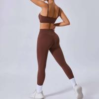 Conjunto Gym 2024, Entrenamiento Deportivo Mujer Yoga Vestido Azul, Café, Azul Marino, Negro, Nuevo - details 24