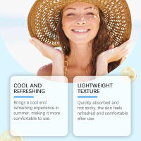 Crema facial hidratante, refrescante, no grasa, calmante y protectora para el aislamiento de la piel. - details 5