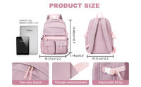 Mochila escolar para mujeres y hombres, Mochilas universitarias estéticas, ligera para escuela secundaria, Mochila portátil de Trabajo - details 2