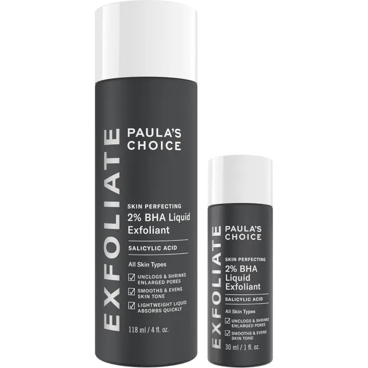 Paula's Choice SKIN PERFECTING 2% BHA Exfoliante líquido de ácido salicílico-exfoliante facial para puntos negros, poros agrandados y arrugas - 1