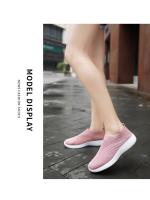 Zapatos para caminar para mujer, zapatillas de calcetín a la moda, mocasines cómodos y transpirables, zapatos informales antideslizantes - details 17