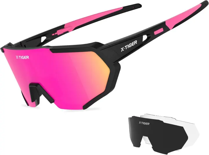 Gafas Polarizadas para Ciclismo 3 Lentes Intercambiables UV 400 Para Hombres y Mujeres - 1