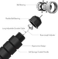 Cuerda de salto, cable de cuerda de salto de velocdad rápida sin enredos con rodamientos de bolas para mujeres - details 0