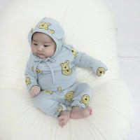 Conjunto de invierno para niñas Conjunto de ropa con estampado de oso lindo para niñas - details 2