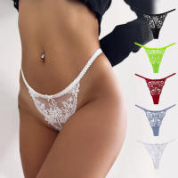 3-5piece set of women's sexy lace thong invisible underwear sexy lingerie lace - details 0