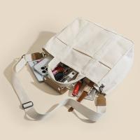 Bolso de mano de lona duradero, ligero, Top abierto con bolsillos, versátil para mamás y moda diaria - details 6