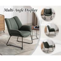 Sofá de Salón Moderno de Lino Estilo de Descanso con Brazo para Dormitorio - details 46