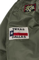 Chaqueta de vuelo de piloto de satén para hombre, cortavientos militar bordado a prueba de viento, primavera fina y verano - details 18